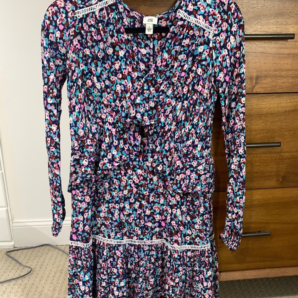 River island ruffle dress